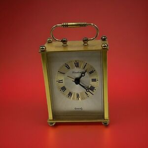 Linden Quartz Metal / Brass Tea sistor Alarm Desk Clock 3x5 Japan Does Not Work